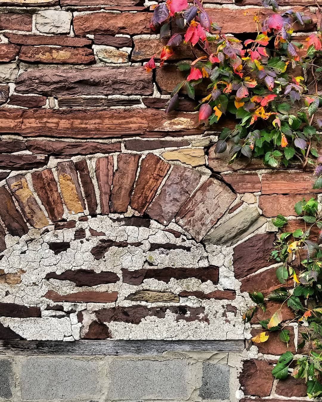 Mill Wall Showing Many Different Phases and Layers
